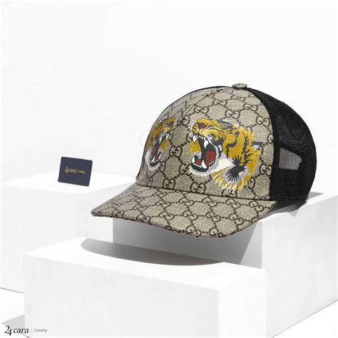 gucci supreme tiger baseball hat|gucci baseball caps for men.